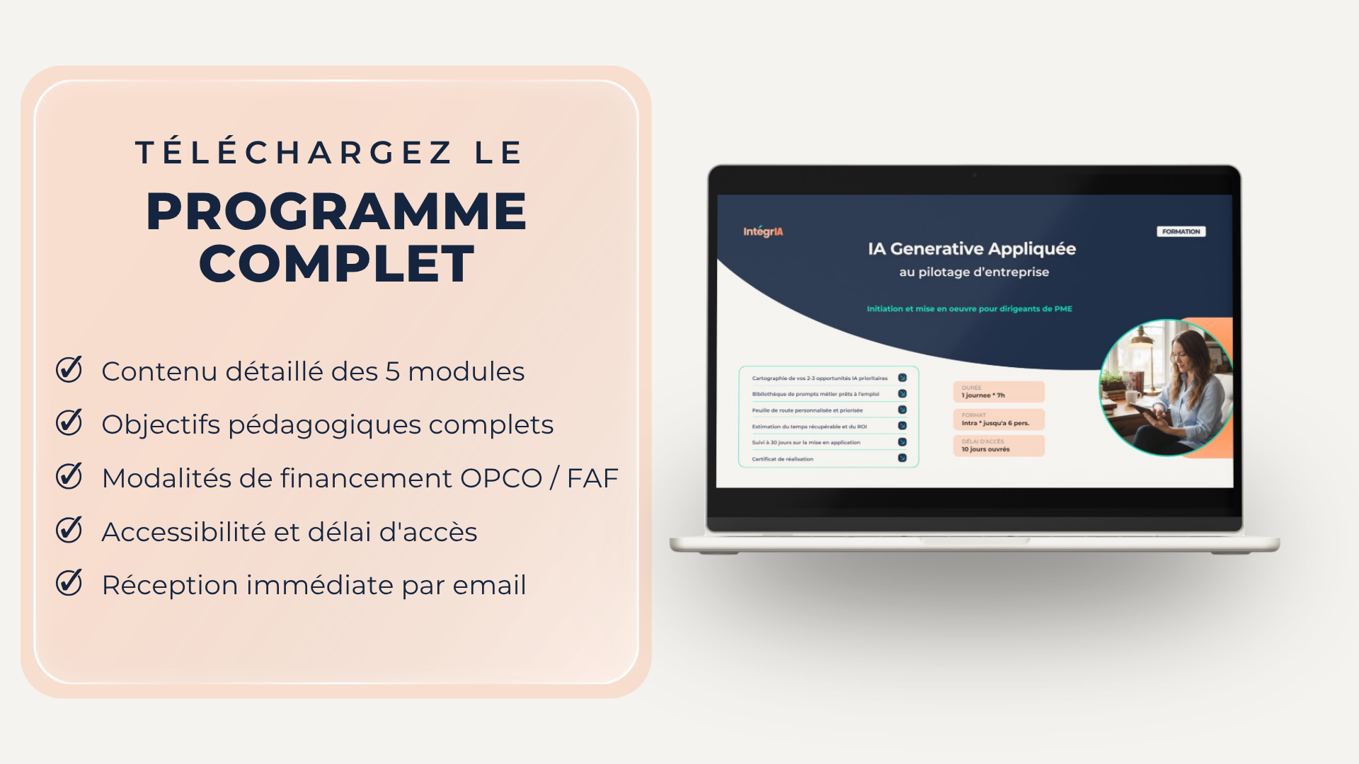 Programme complet formation IA IntégrIA